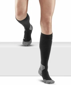 CEP Women's Hiking Light Merino Tall Compression Socks Black Clearance