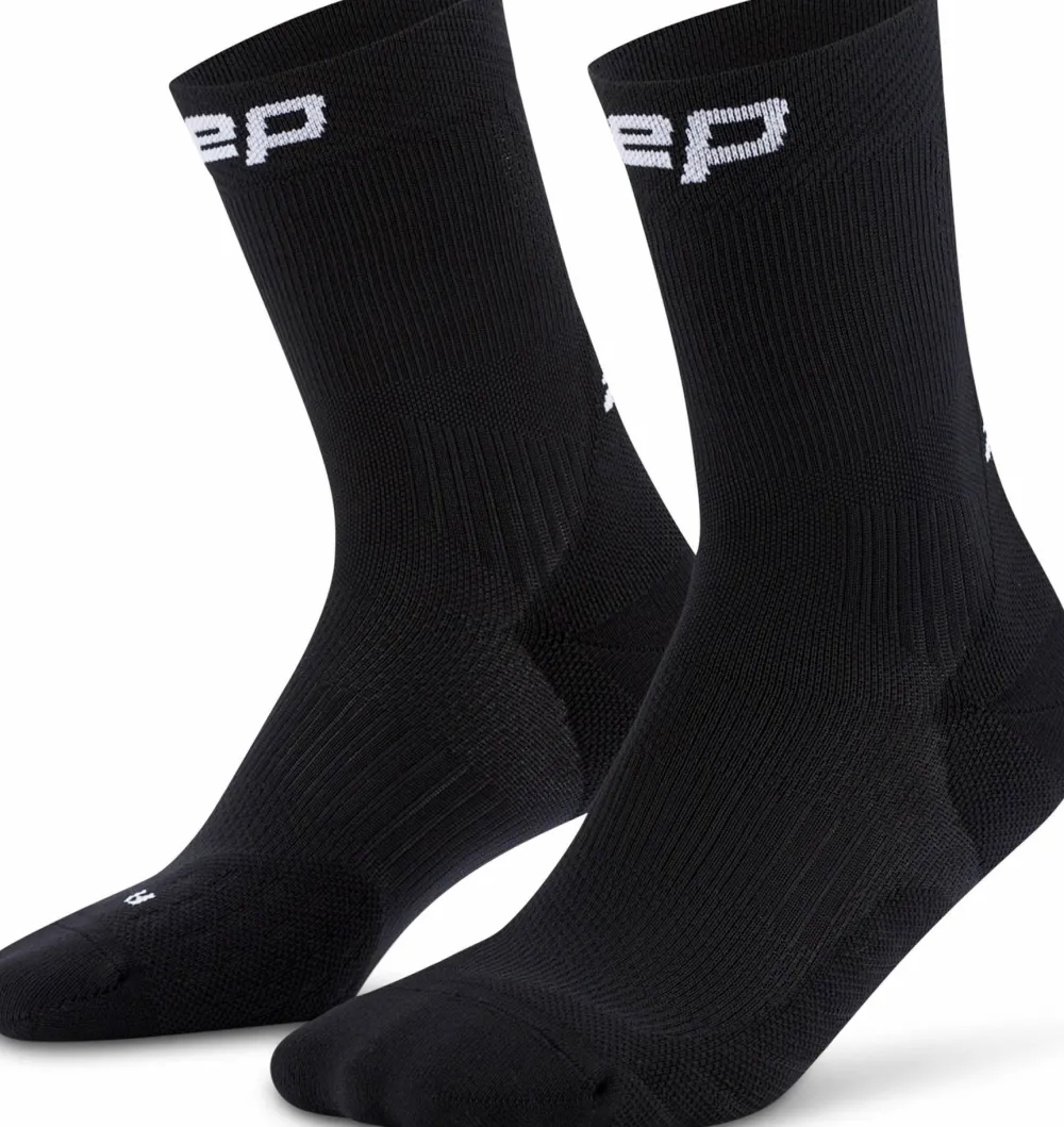CEP Women's Run Socks Mid Cut 5.0 Black Clearance