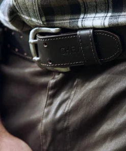 Chevalier Barrow Leather Belt Leather Brown