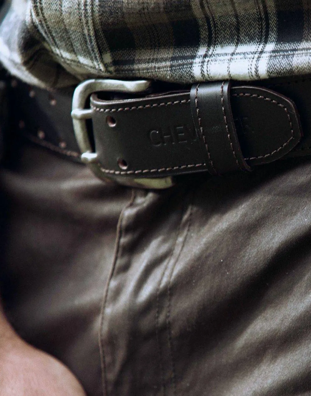 Chevalier Barrow Leather Belt Leather Brown Best