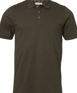 Chevalier Men's Trevor Polo Shirt Leather Brown