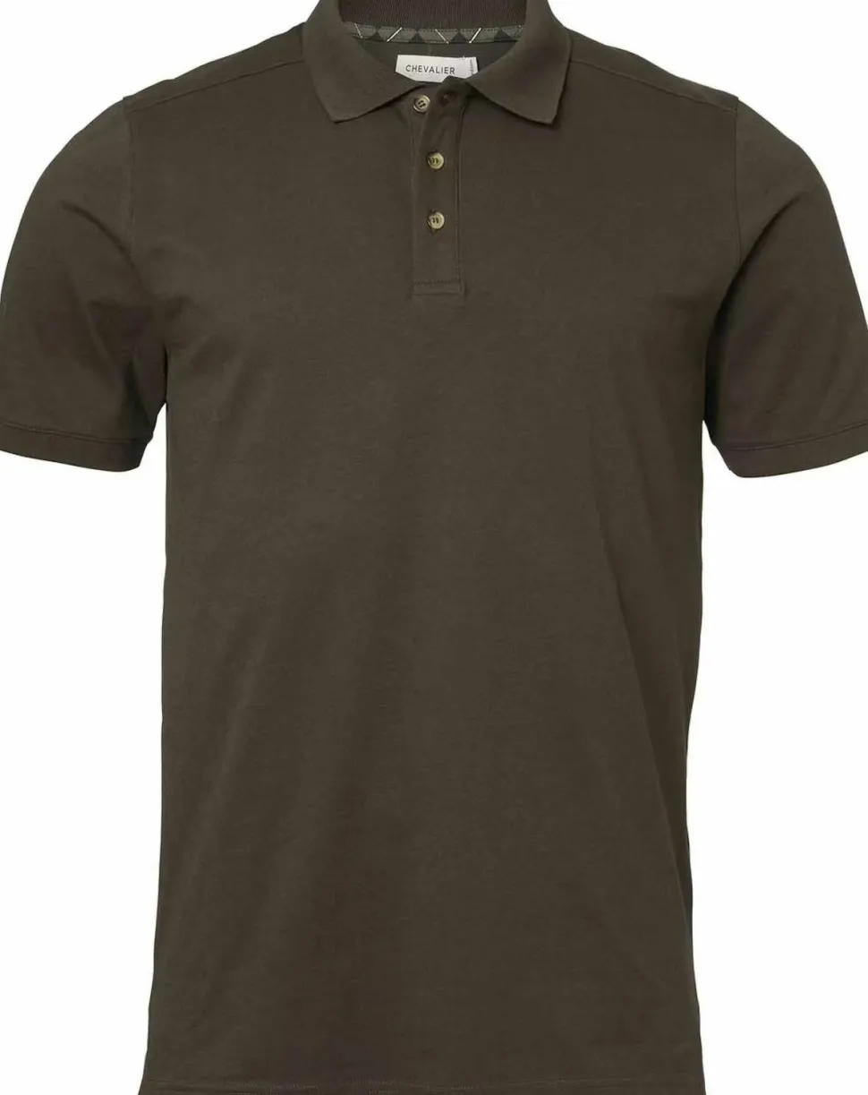 Chevalier Men's Trevor Polo Shirt Leather Brown