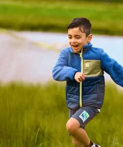 Color Kids Kids' Fleece Jacket With Quilt Coronet Blue Online
