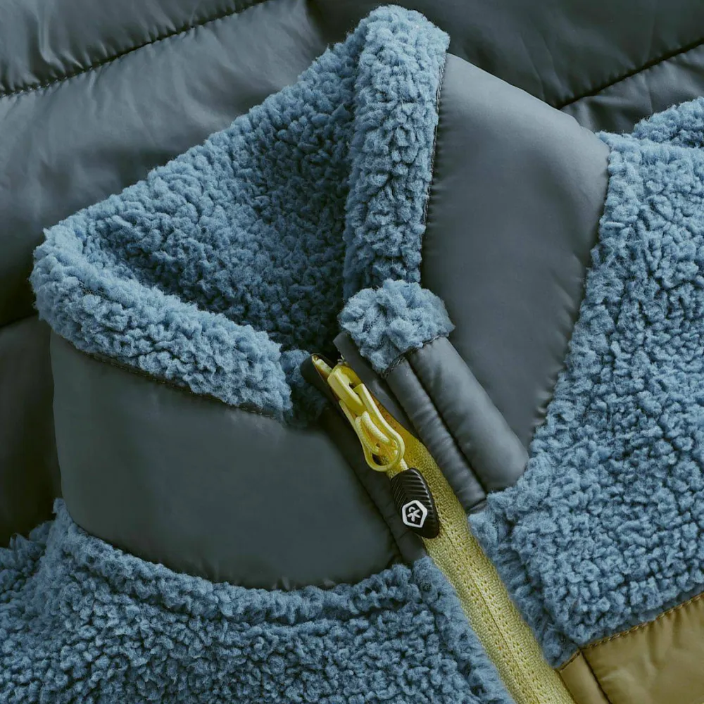 Color Kids Kids' Fleece Jacket With Quilt Coronet Blue Online