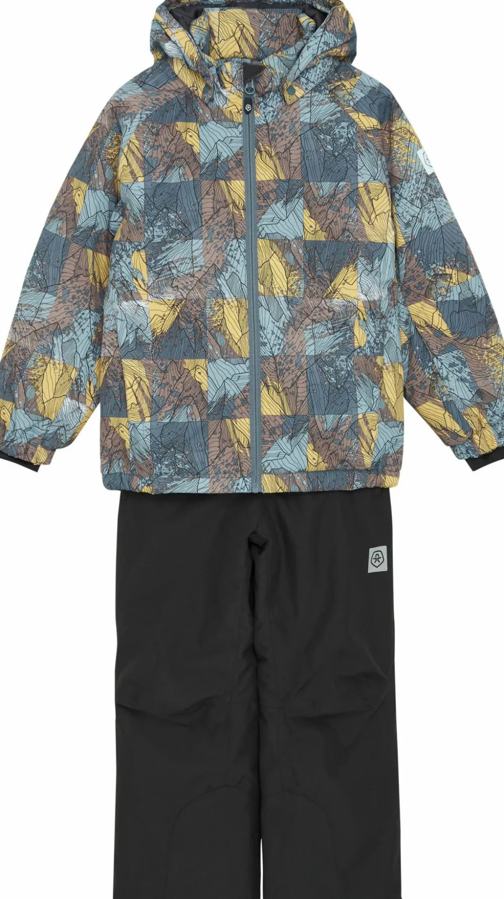 Clearance Kids' Ski Set AOP Snowboarding