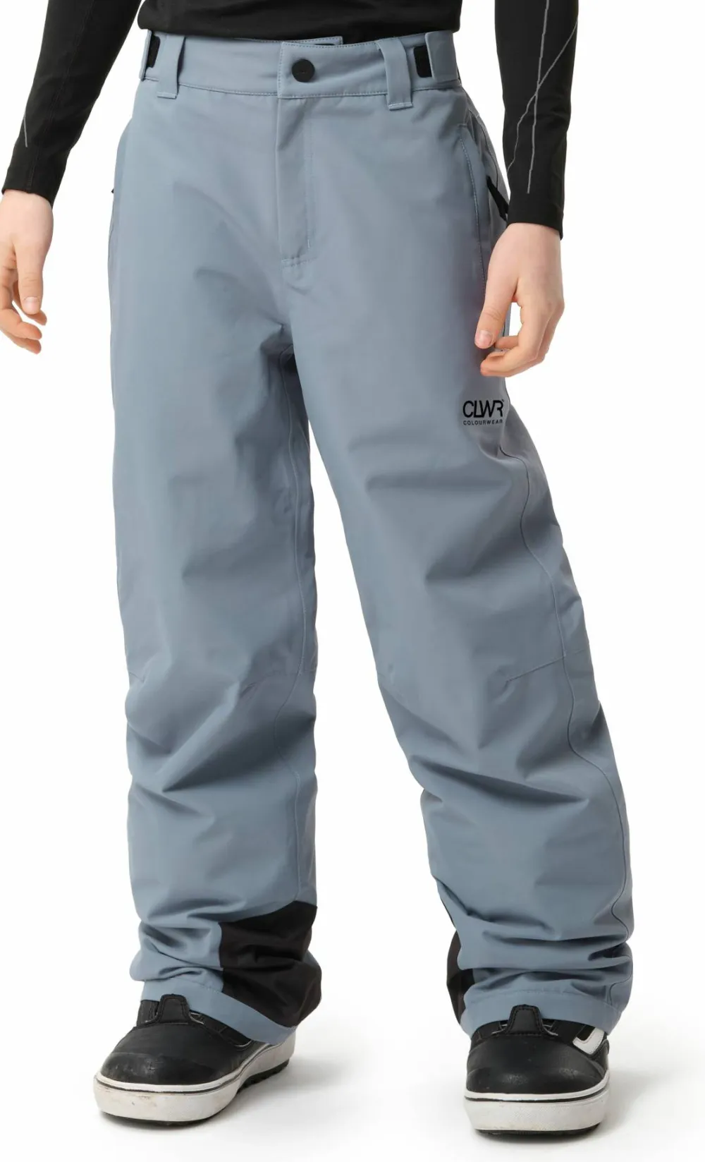 ColourWear Juniors' Line Pants Grey Blue Hot