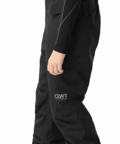 ColourWear Juniors' Slash Bib Pants Black