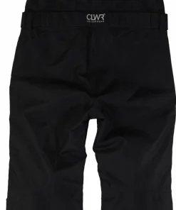 ColourWear Juniors' Slash Bib Pants Black
