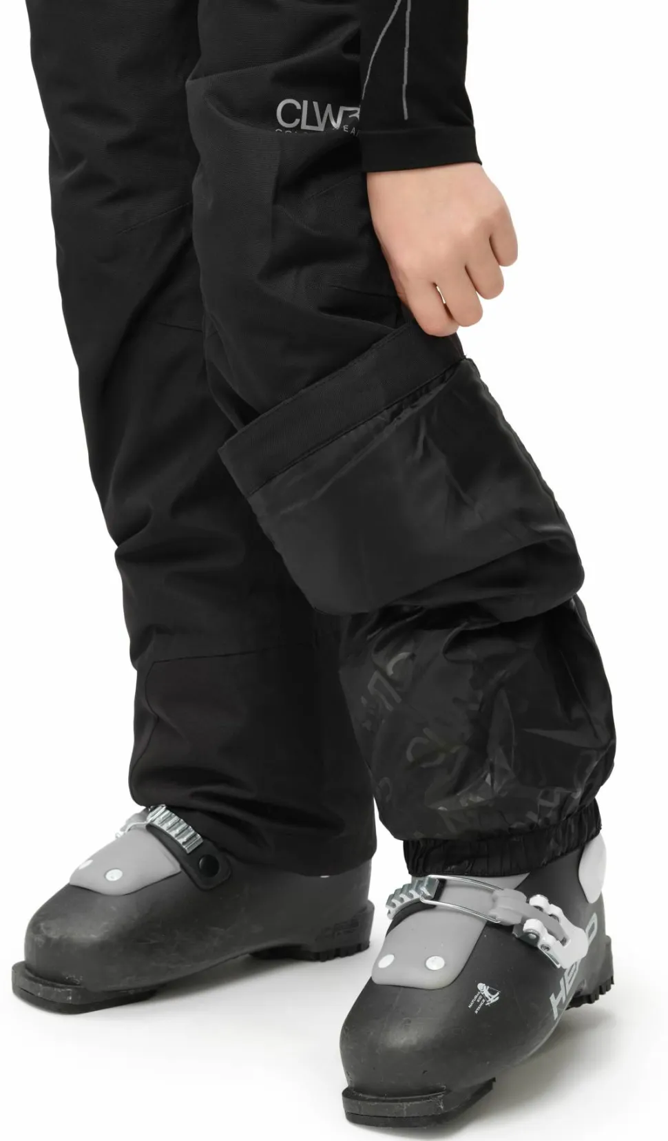 ColourWear Juniors' Slash Bib Pants Black