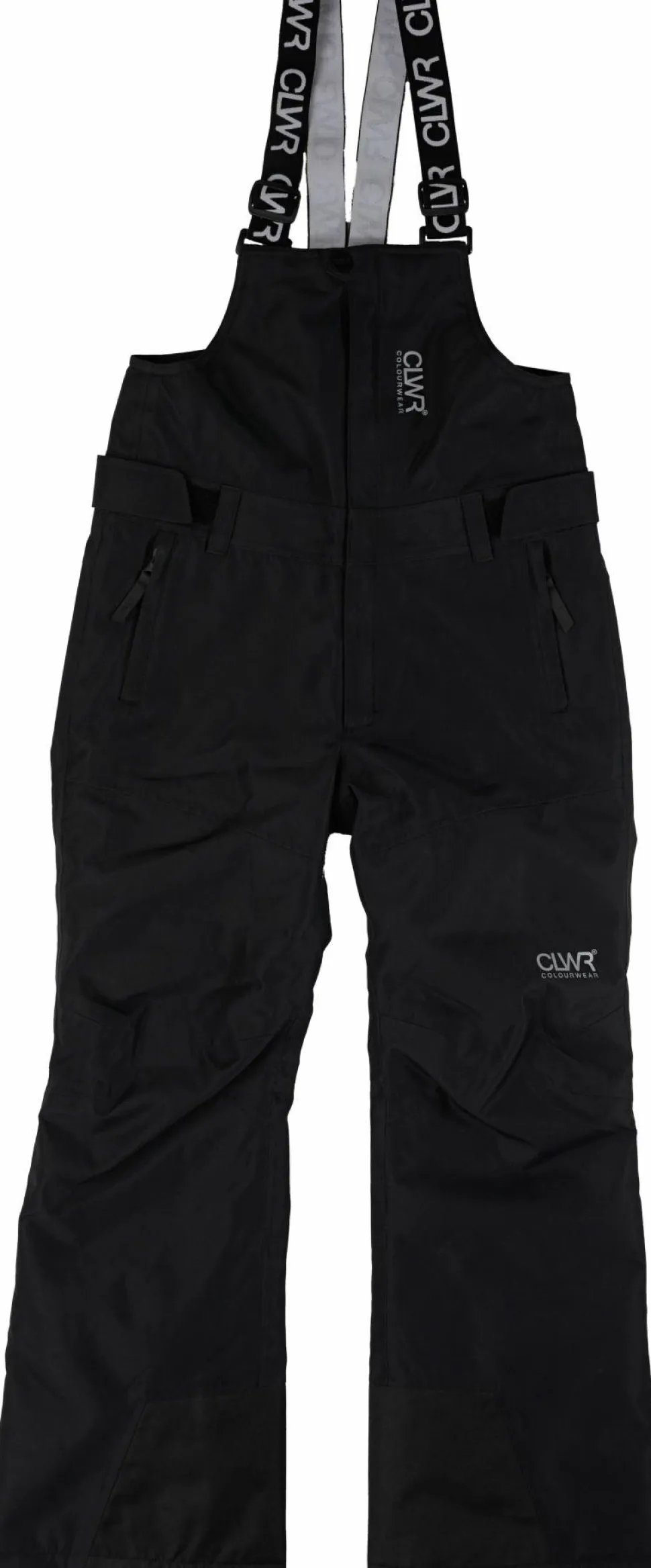 ColourWear Juniors' Slash Bib Pants Black