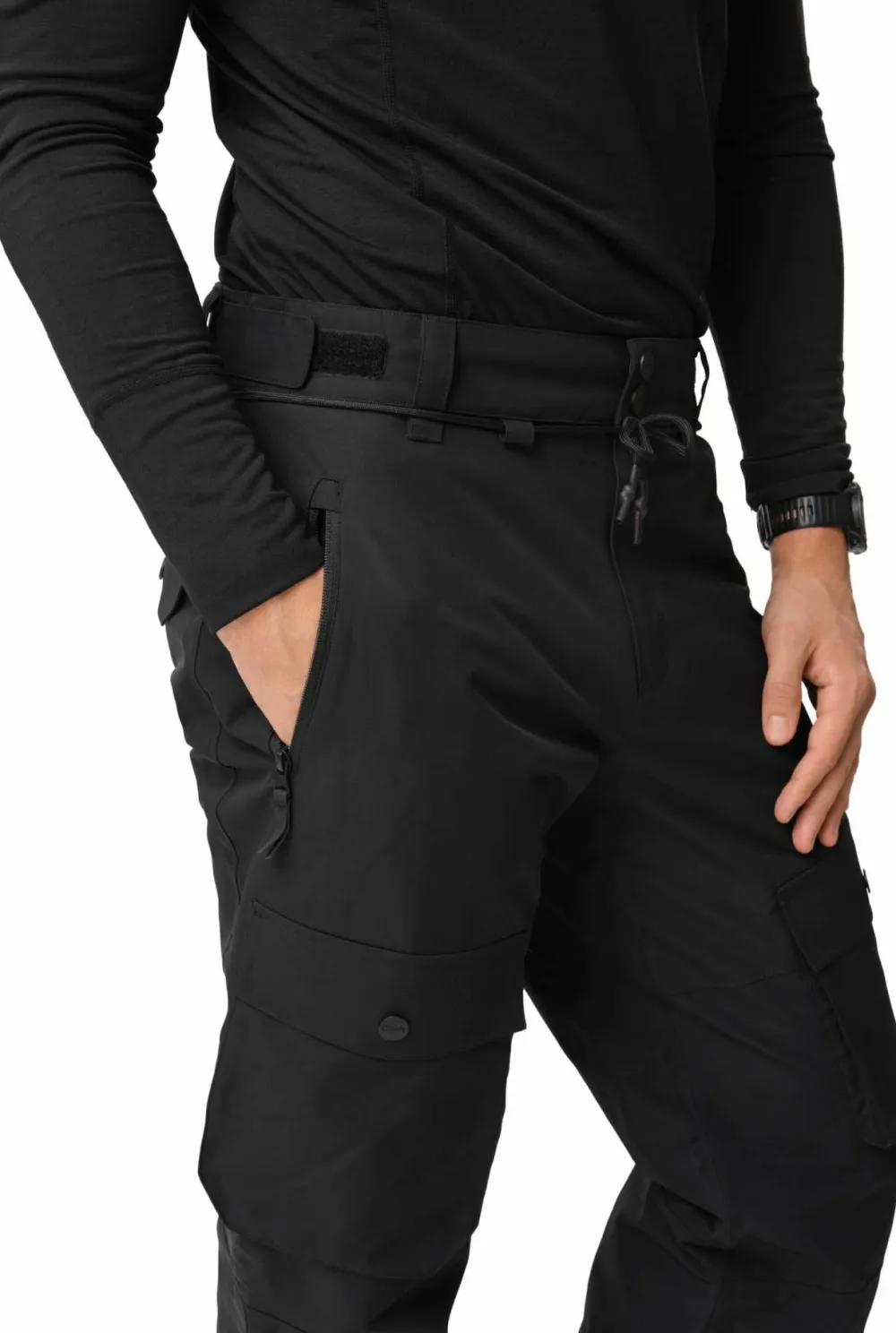 ColourWear Men's Flight Pants Black Clearance