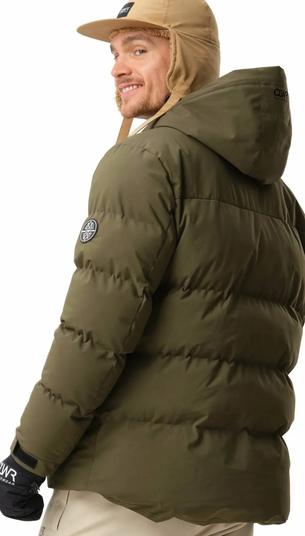 ColourWear Men's Pole Jacket Dark Olive New