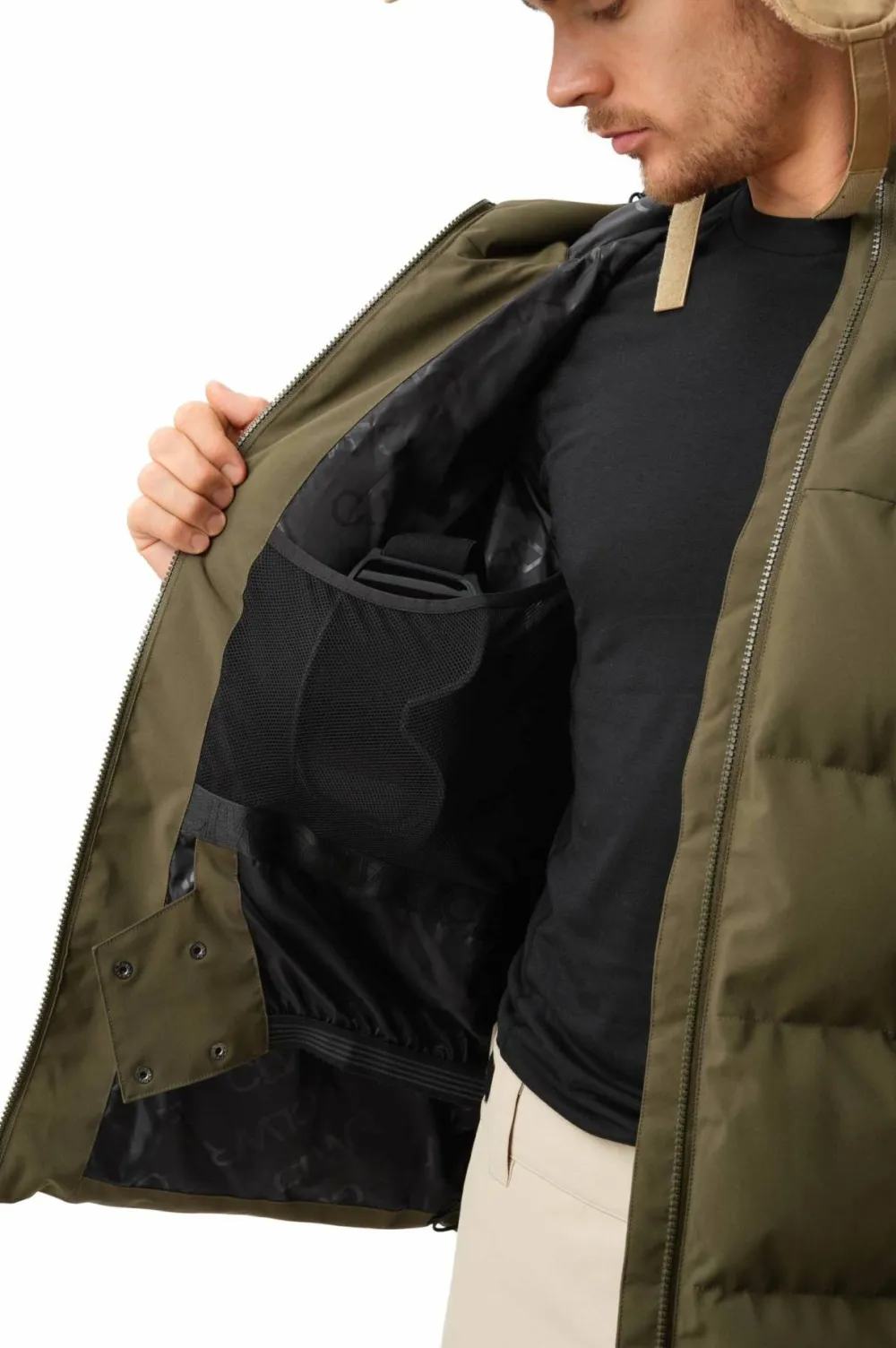 ColourWear Men's Pole Jacket Dark Olive New