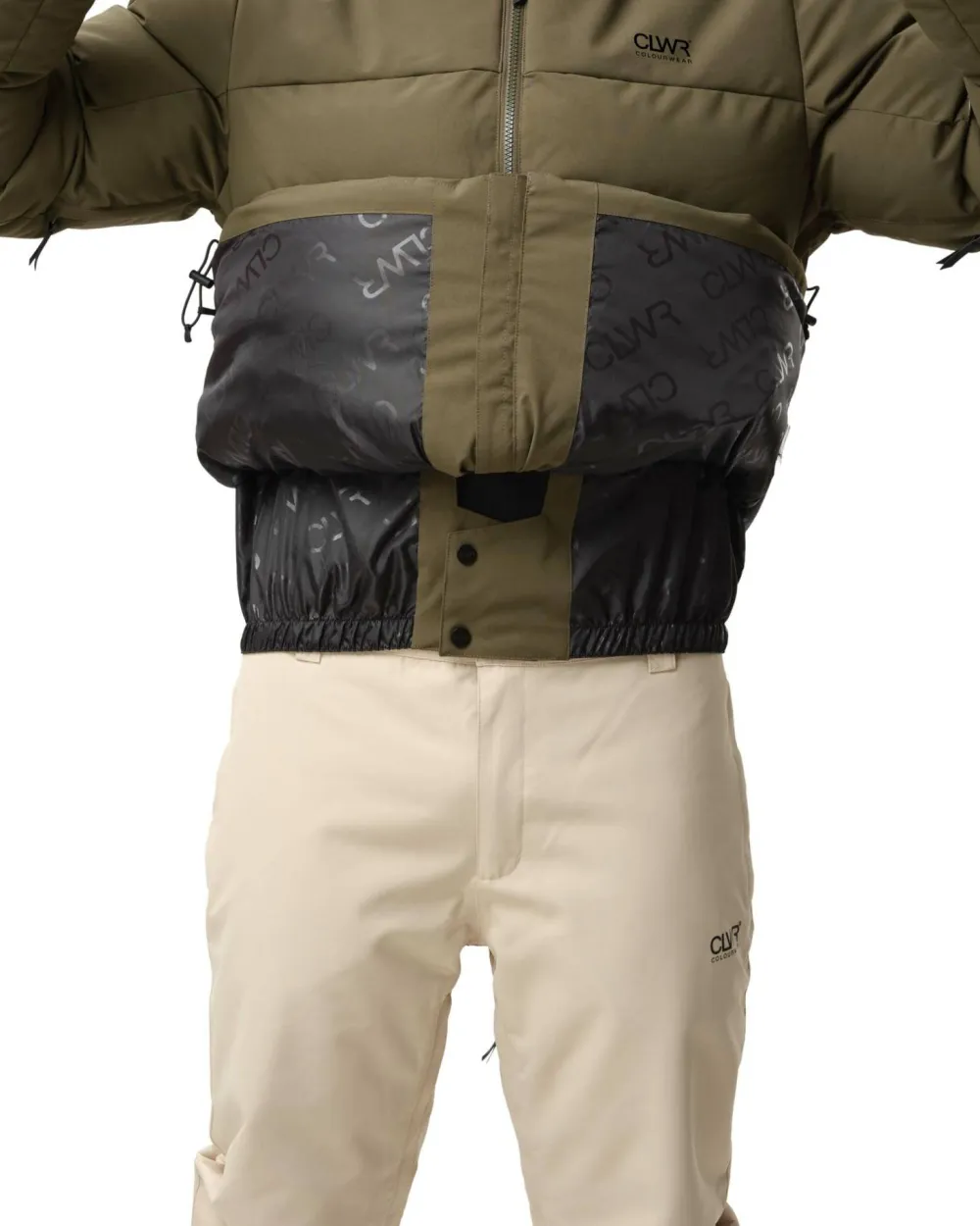 ColourWear Men's Pole Jacket Dark Olive New