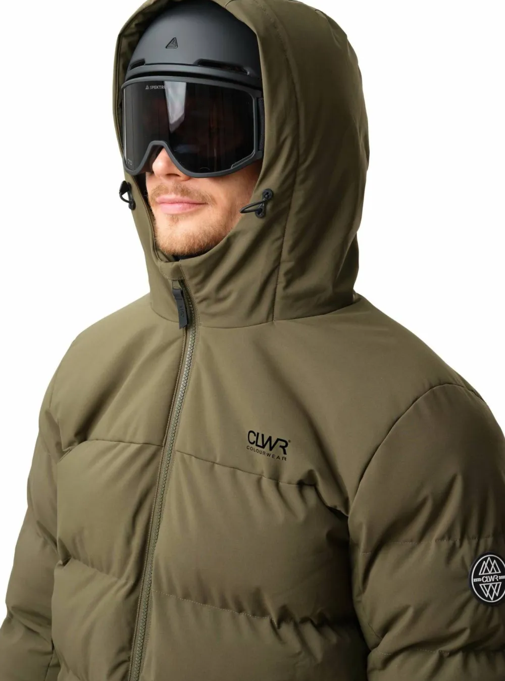 ColourWear Men's Pole Jacket Dark Olive New