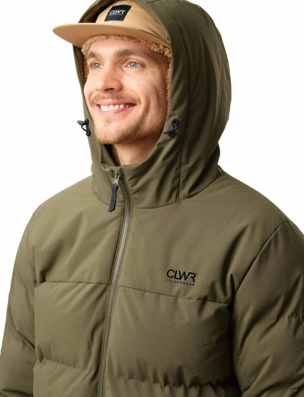 ColourWear Men's Pole Jacket Dark Olive New