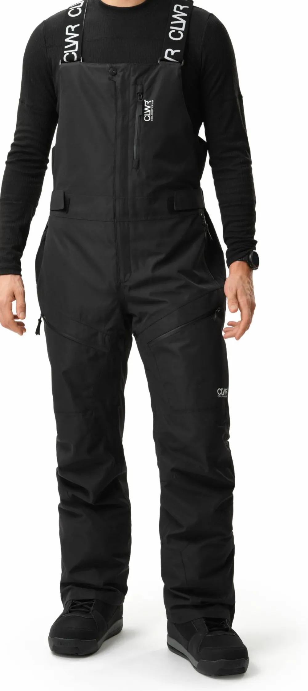 ColourWear Men's Slash Bib Pants Black Outlet