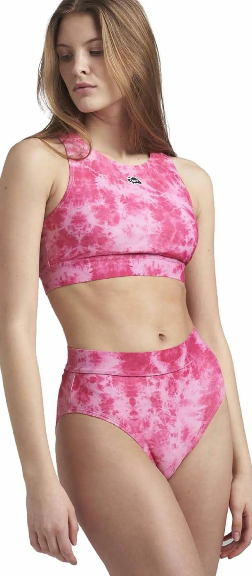 ColourWear Women's High Waist Bikini Nebulosa Cerise
