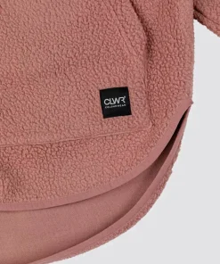 ColourWear Women's Oversized Pile Dark Rose