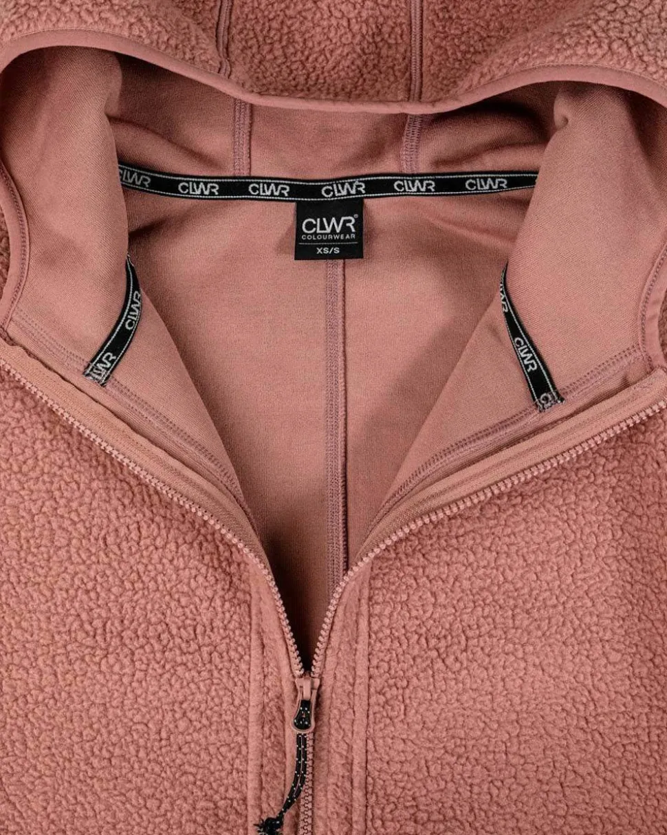 ColourWear Women's Oversized Pile Dark Rose