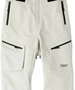 ColourWear Women's Slash Bib Pants Off-White