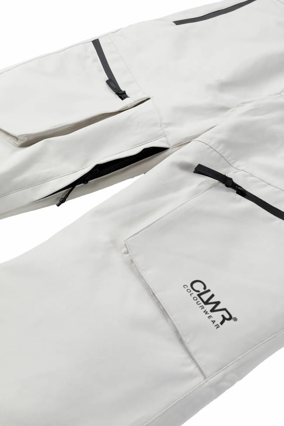ColourWear Women's Slash Bib Pants Off-White
