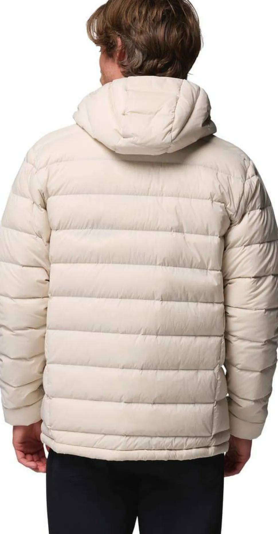 Columbia Men's Drift Peak Stretch Down Hooded Jacket Dark Stone