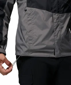 Columbia Men's Pouring Adventure III Jacket Black, City Grey