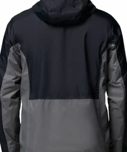 Columbia Men's Pouring Adventure III Jacket Black, City Grey