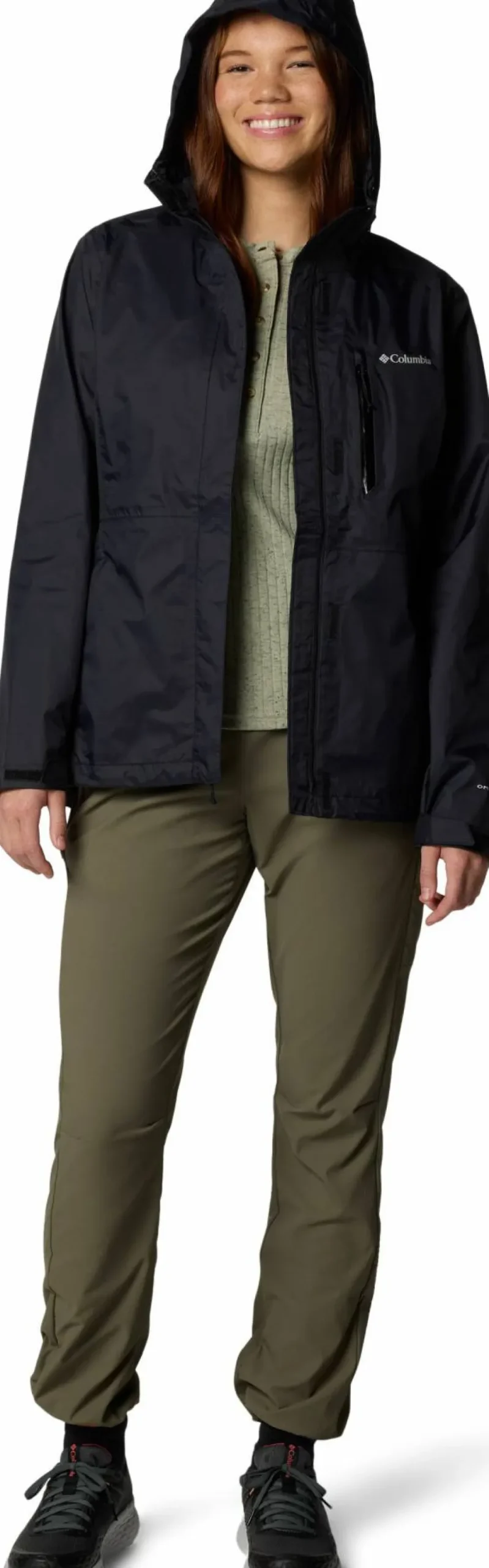 Columbia Women's Pouring Adventure lll Jacket Black New