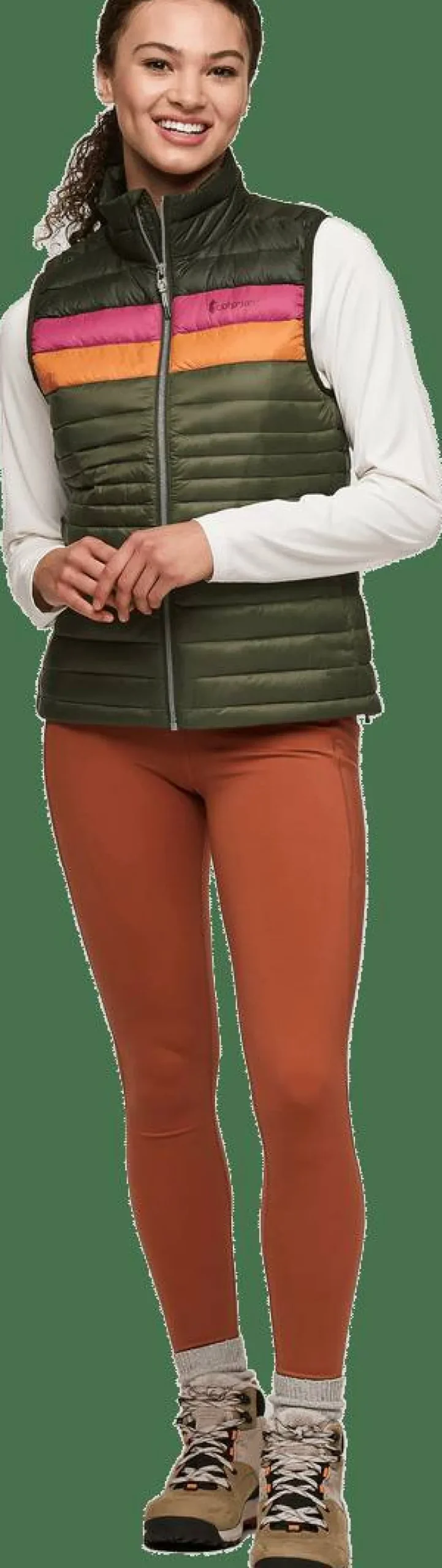 Cotopaxi Women's Fuego Down Vest Woods And Fatigue