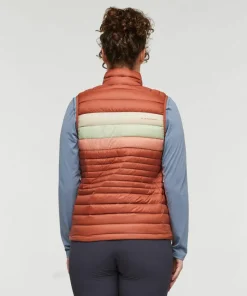 Cotopaxi Women's Fuego Down Vest Faded Brick Stripes Sale