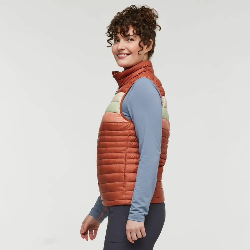 Cotopaxi Women's Fuego Down Vest Faded Brick Stripes Sale