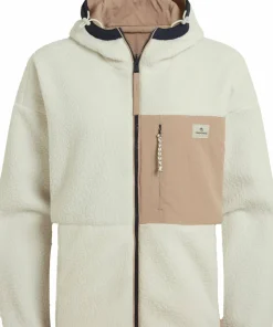 Craghoppers Women's Longlands Reversible Hooded Jacket Ecru / Warm Beige Outlet