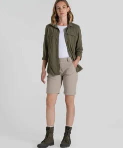 Craghoppers Women's Nosilife Pro Convertible Trouser III Soft Mushroom Sale