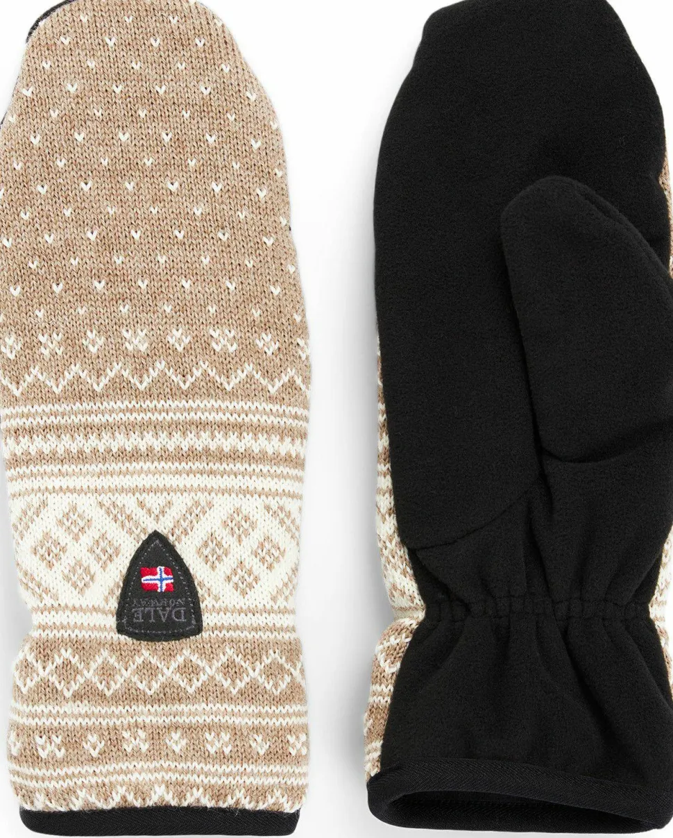 Dale of Norway Valløy Polar Mittens Mountain Stone/Offwhite
