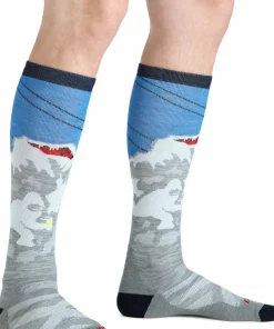Darn Tough Men's Heady Yeti OTC Midweight With Cushion Gray Sale