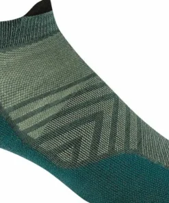 Darn Tough Men's Run No Show Tab Ultra-Lightweight with Cushion Teal Hot