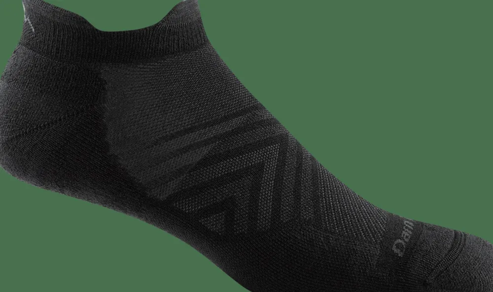 Darn Tough Men's Run No Show Tab Ultra-Lightweight with Cushion Black Discount