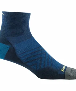 Darn Tough Men's Run Quarter Ultra-Lightweight Running Sock Eclipse Best