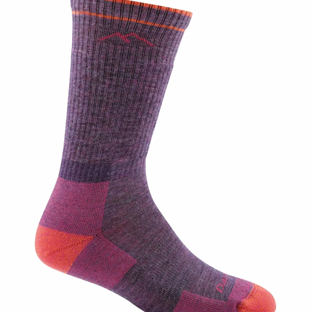 Darn Tough Women's Hiker Boot Sock Cushion Plum Heather Hot