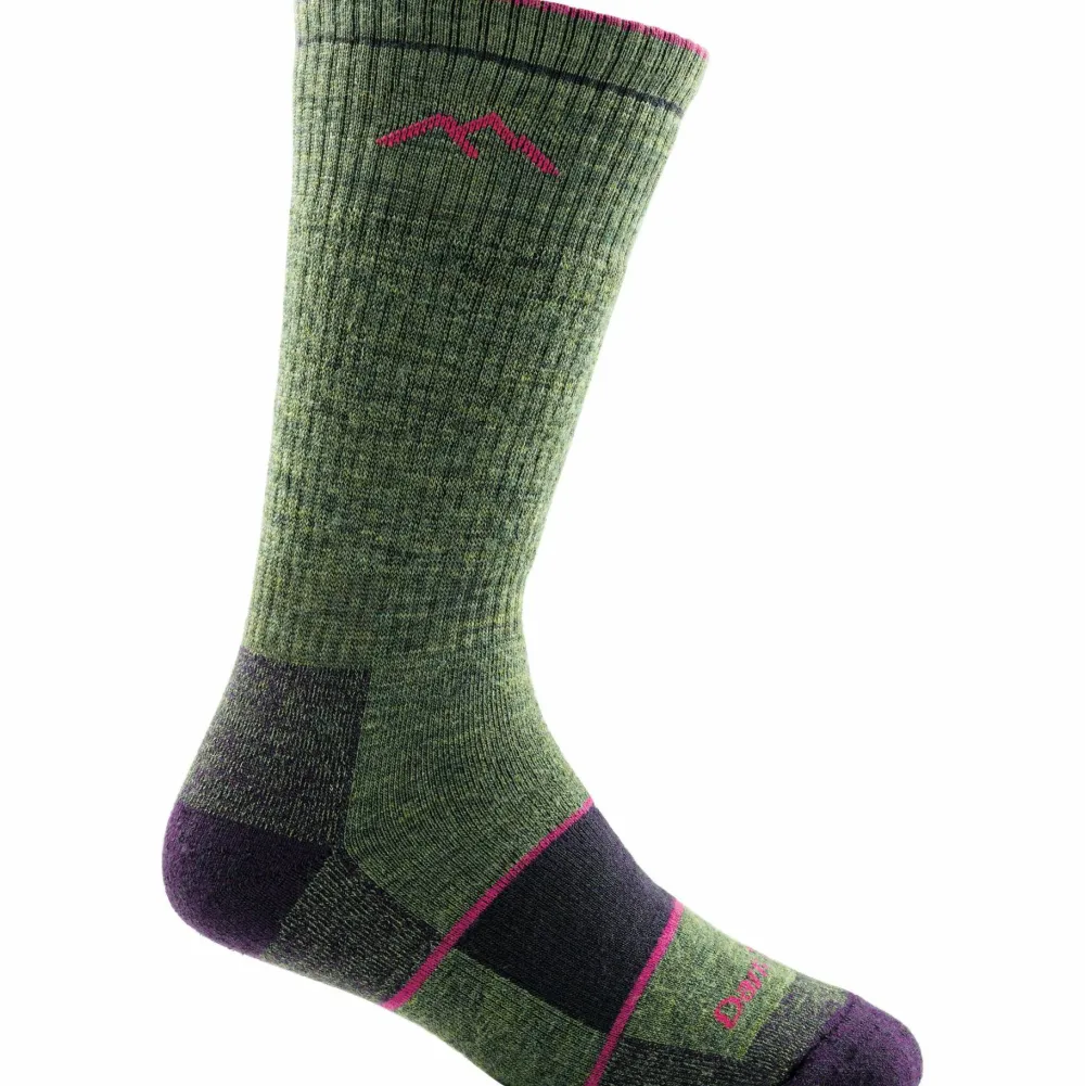 Darn Tough Women's Hiker Boot Sock Full Cushion Moss Heather Best