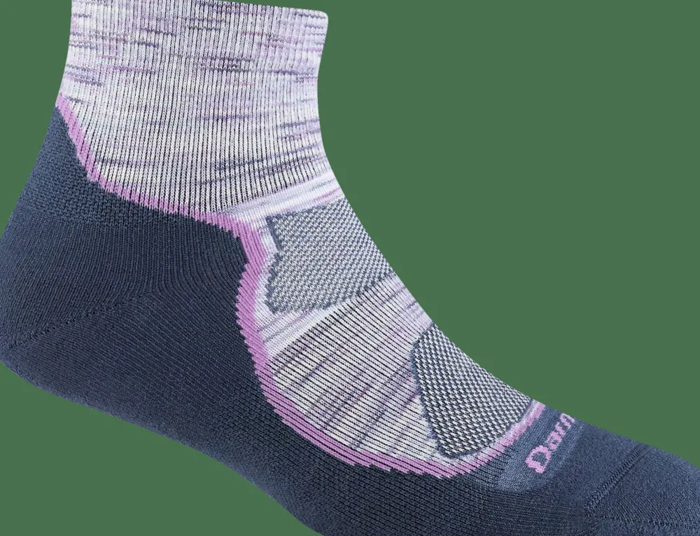 Darn Tough Women's Light Hiker 1/4 Lightweight Hiking Sock Cosmic Purple Discount