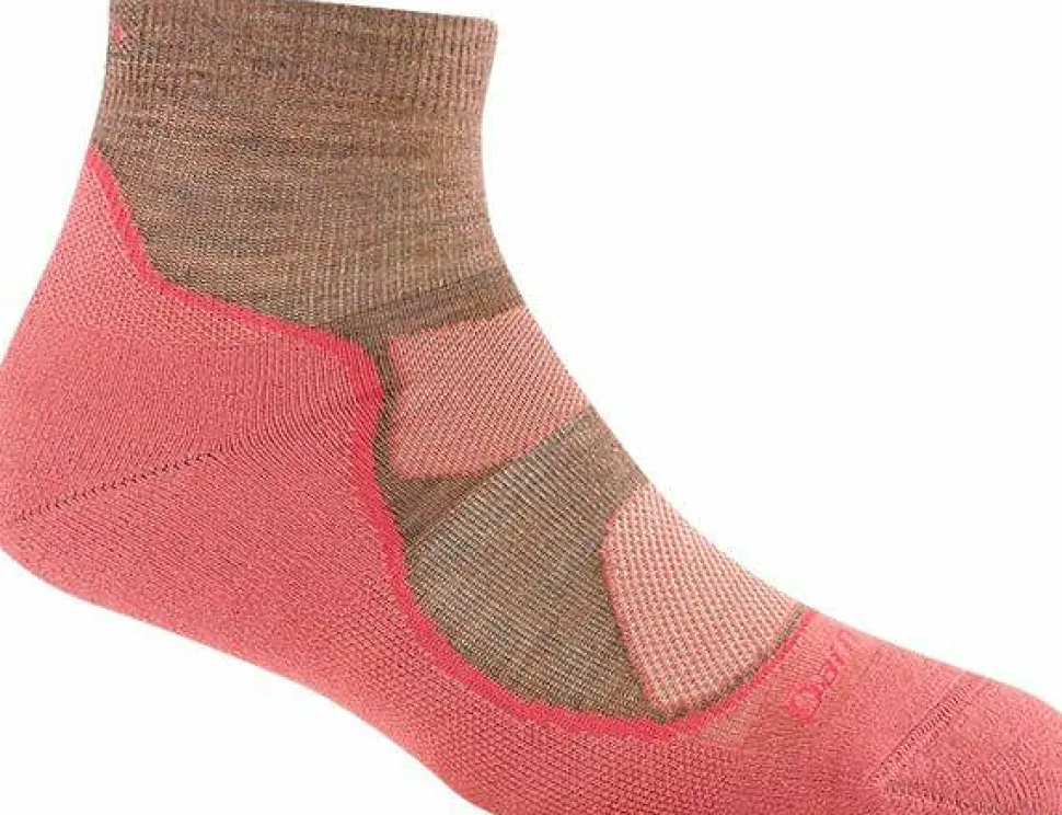 Darn Tough Women's Light Hiker 1/4 Lightweight Hiking Sock Canyon