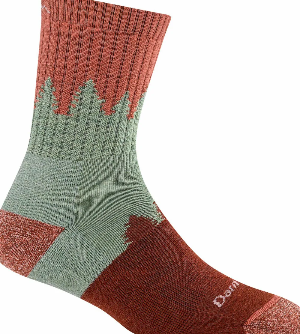 Darn Tough Women's Treeline Micro Crew Cushion Canyon Clearance