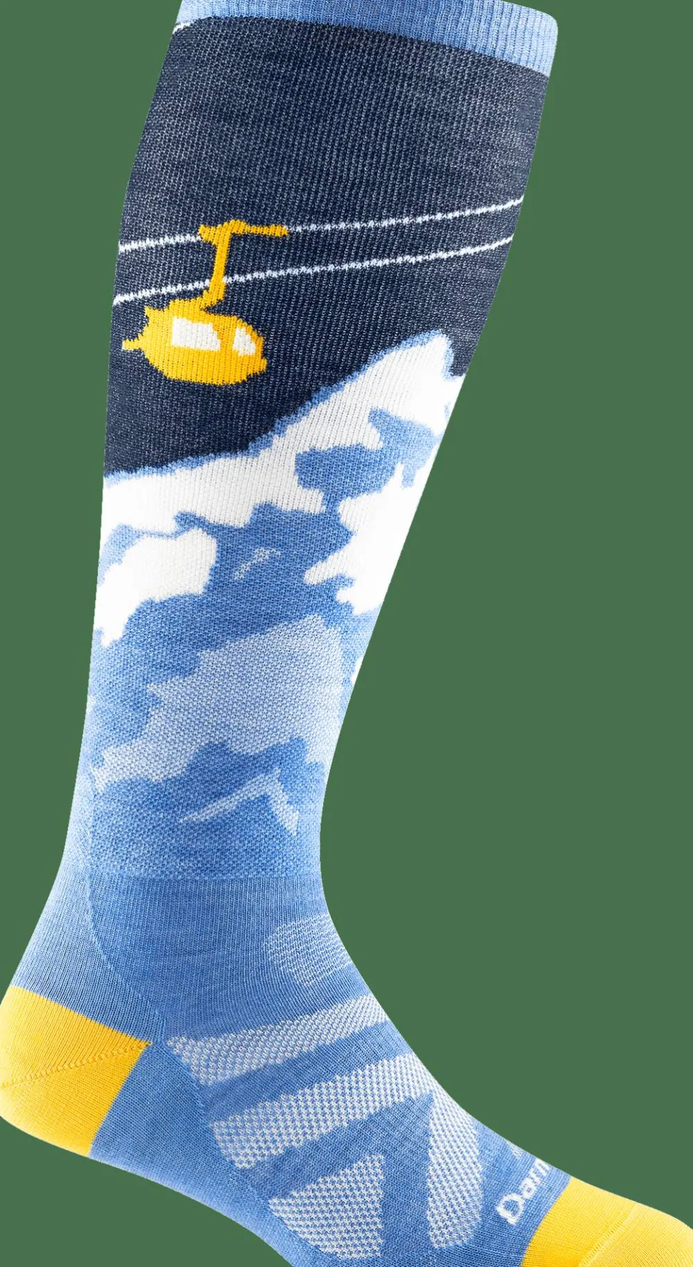 Darn Tough Women's Yeti Over-the-Calf Lightweight Ski & Snowboard Sock No Cushion Midnight Sale