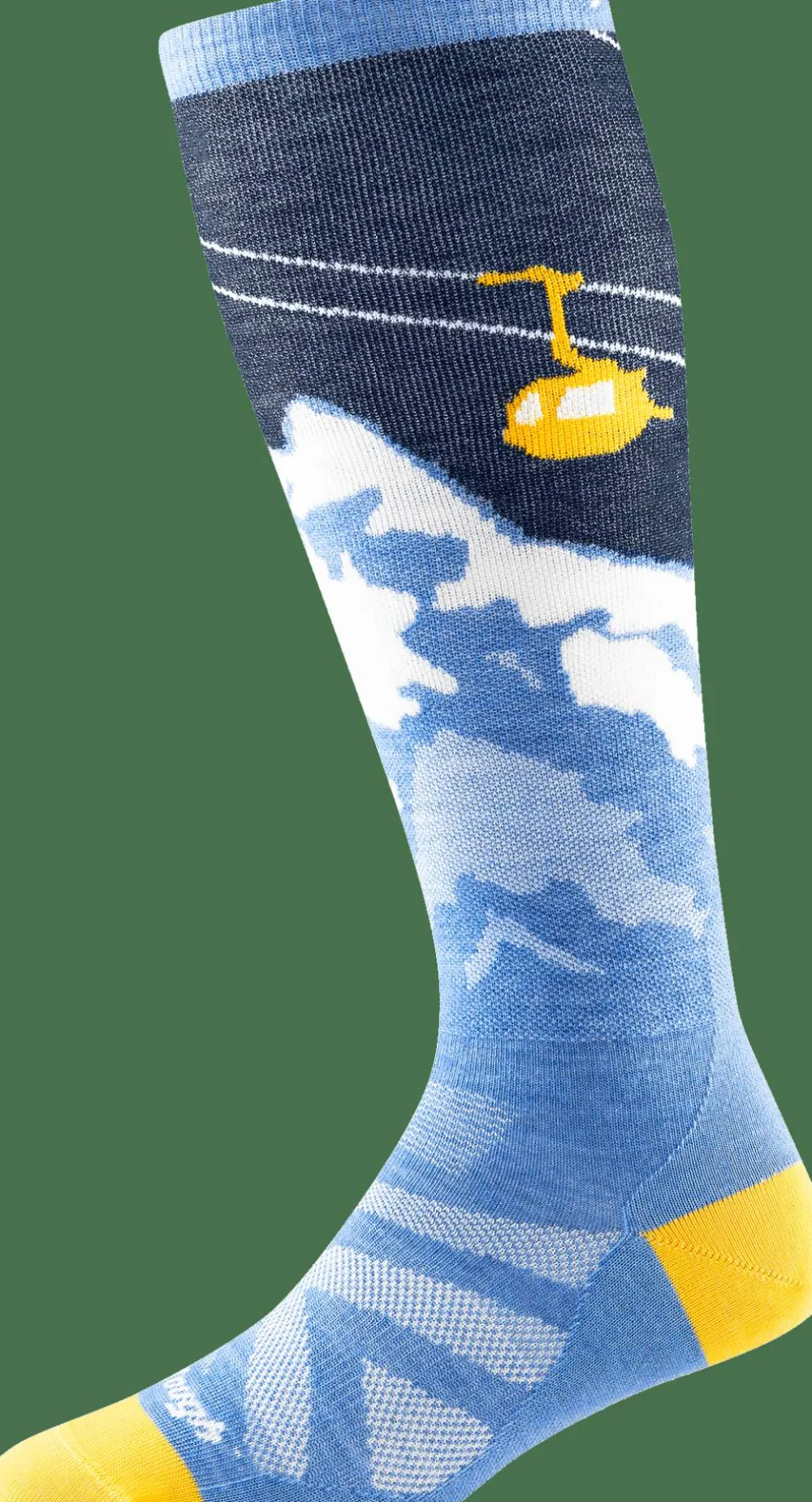 Darn Tough Women's Yeti Over-the-Calf Lightweight Ski & Snowboard Sock No Cushion Midnight Sale
