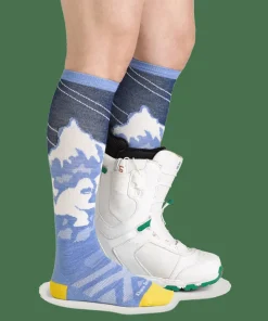 Darn Tough Women's Yeti Over-the-Calf Lightweight Ski & Snowboard Sock No Cushion Midnight Sale