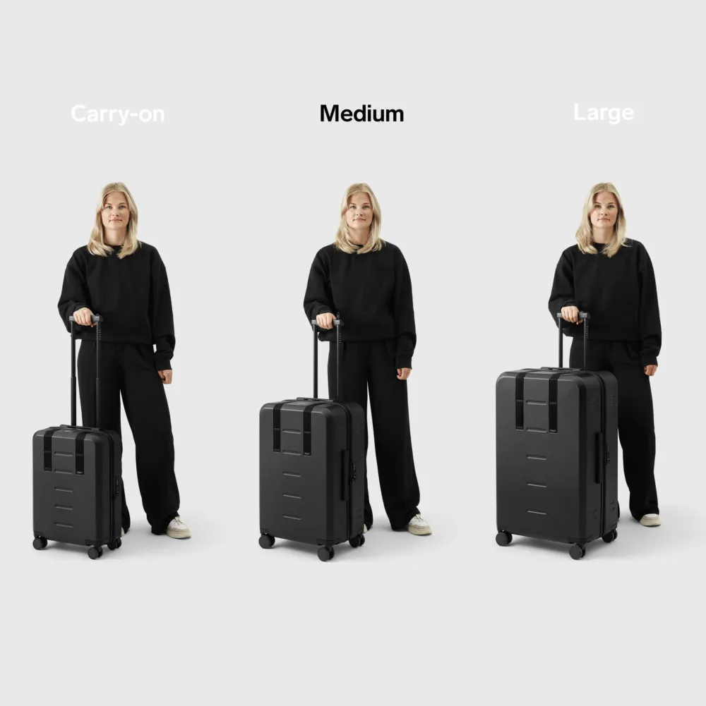 Db Ramverk Check-In Luggage Medium Black Out New