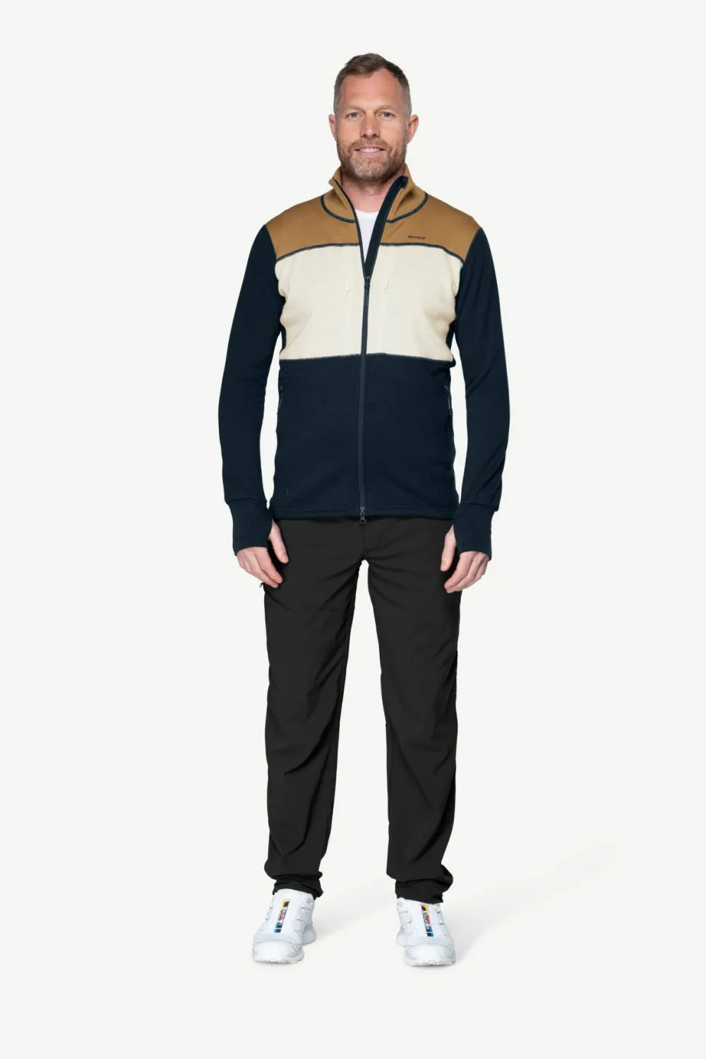 New Men's Egga Grid Merino Jacket Skidkläder Herr